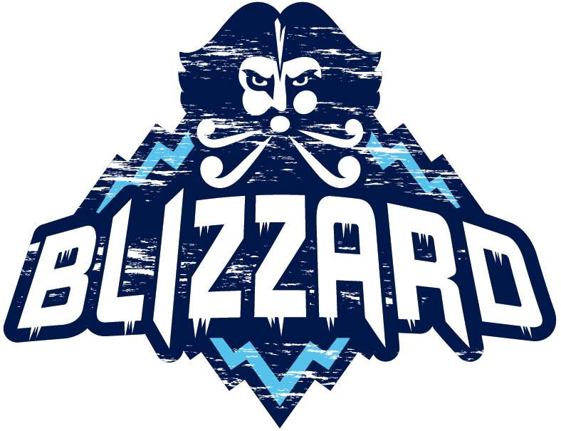 Edmundston Blizzard 2017-Pres Primary Logo iron on heat transfer